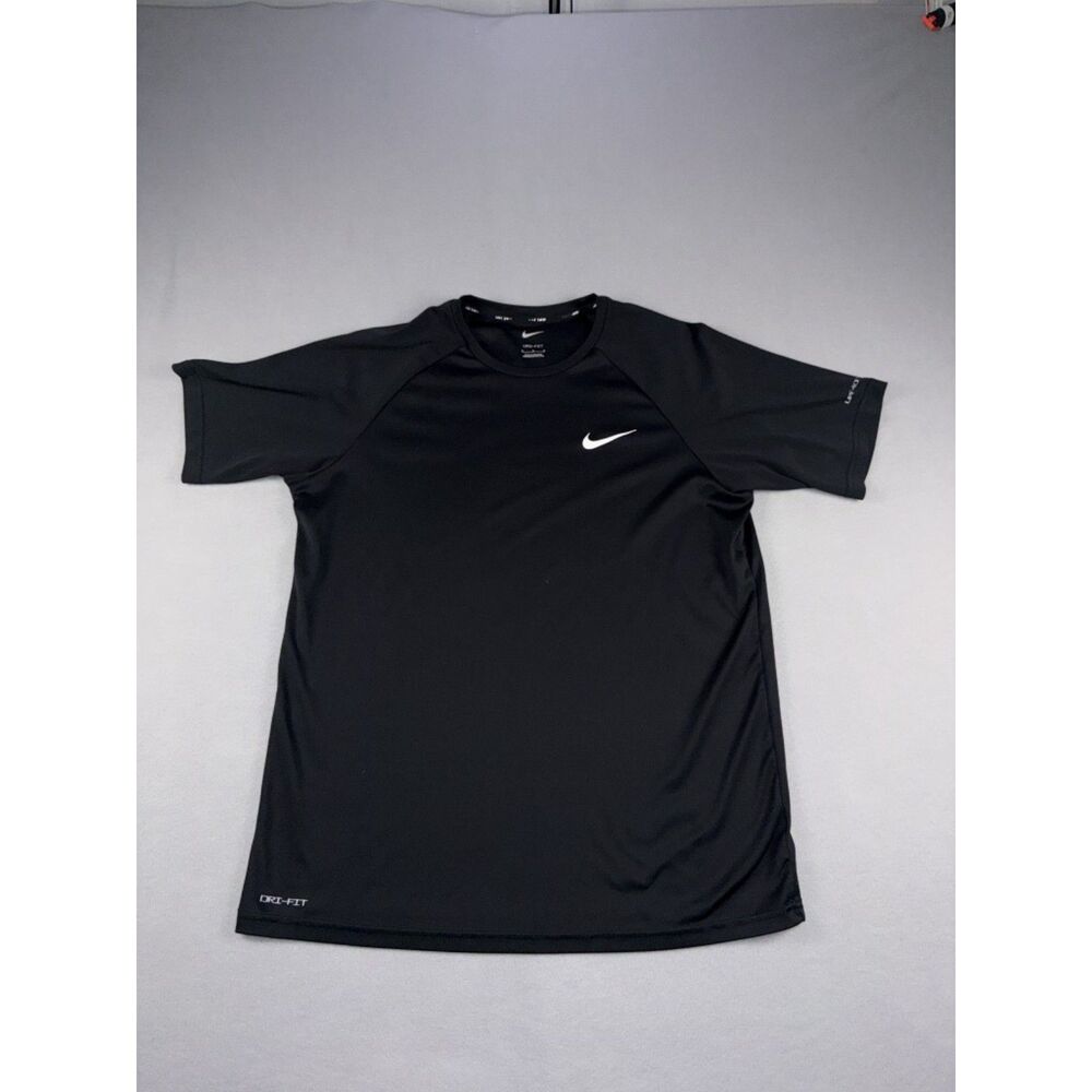 Nike Swim Dri Fit Black Performance Tee Size Medium